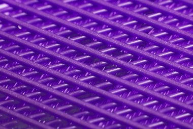 Mor plastik kafes, yakın plan, soyut arkaplan dokusu