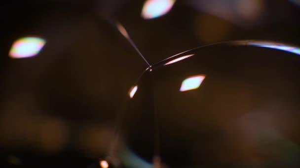 Bulles Savon Les Couleurs Ensemble Spectre Sont Mélangées Surface Des — Video