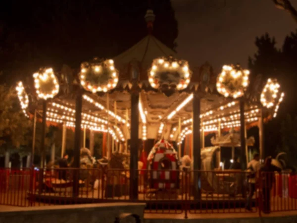 Fun fair and night . The beautiful light trails at night in a county carnival — Stock Photo, Image