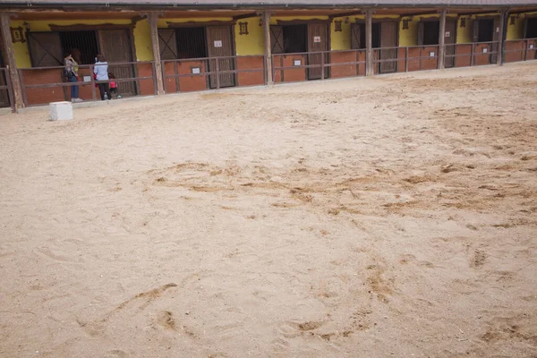 A large arena with sand for horses . Elite Horse and Polo Club . training ground. horse club. Sand Stadium for horseback riding. Horse home . Horse stables .