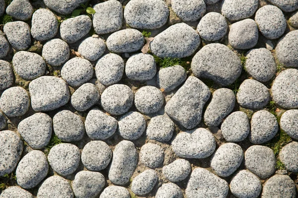 Weiße Kieselsteine Stein Hintergrund Entspannung Meditation Und Ruhe Uns Herum — Stockfoto