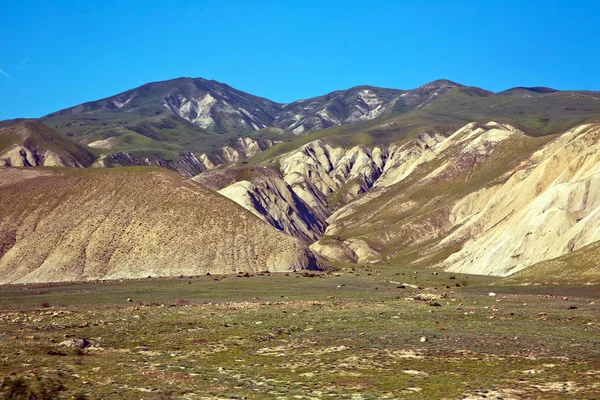 Vista Bela Listrada Nenhuma Árvore Mountain Montanhas Xizi Azerbaijão Colinas — Fotografia de Stock