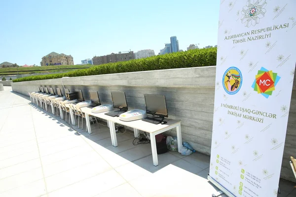 Baku Azerbaijan Junho 2019 Festival Infantil Parque Heydar Aliyev Center — Fotografia de Stock