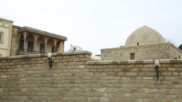 Icheri Sheher Baku Azerbaijan Tor Der Alten Festung Eingang Zur — Stockvideo