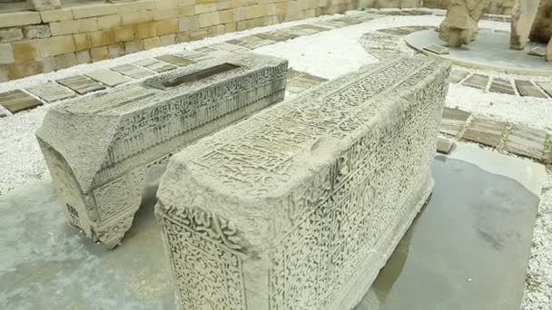 Arcades Religious Burial Place Old City Icheri Sheher Unesco World — Vídeo de stock