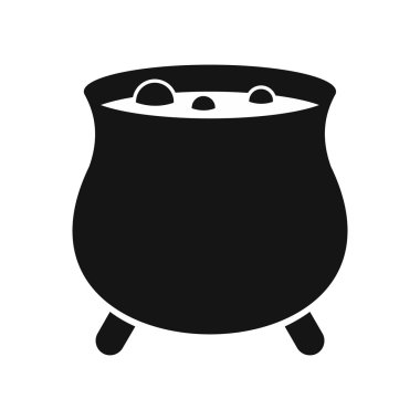 Cadı kazanı simgesi, basit tarzı