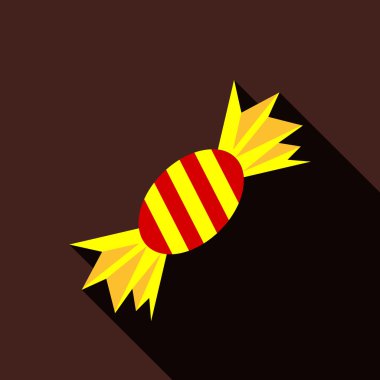 Cadılar Bayramı şeker ikonu, düz stil