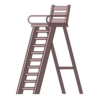 Jüri simgesi, karikatür tarzı için tenis Kulesi