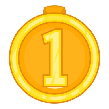 İlk simgesi yerleştir, karikatür tarzı Madalyası