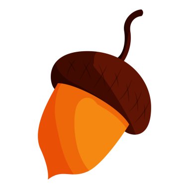 Meşe palamudu simgesi, karikatür tarzı