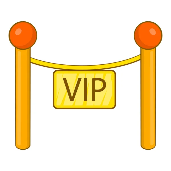 Postes decorativos con cinta para icono VIP — Archivo Imágenes Vectoriales