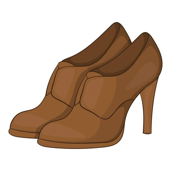 Damesschoenen op platform icoon, cartoon Style — Stockvector