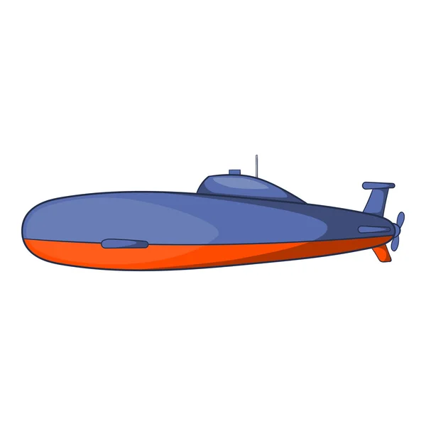 Icône sous-marine, style dessin animé — Image vectorielle