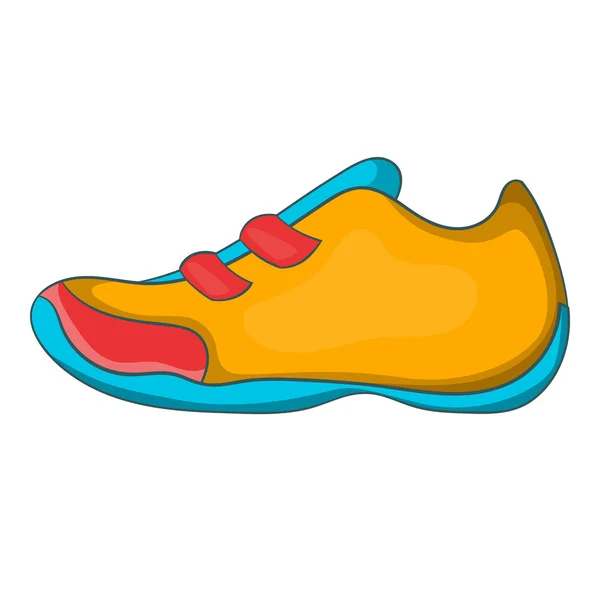 Zapatillas de deporte para el icono del tenis, estilo dibujos animados — Vector de stock
