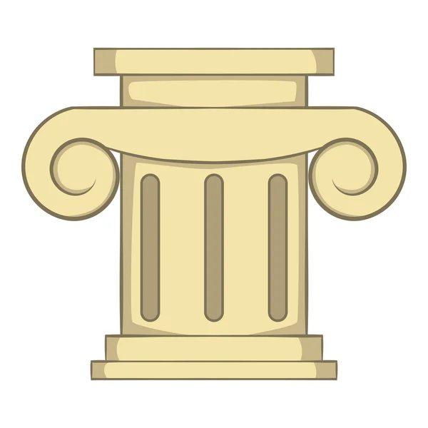 Romeinse kolom pictogram, cartoon stijl — Stockvector