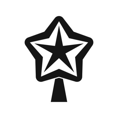 Simge, basit tarzı Sunni Noel ağacı için yıldız