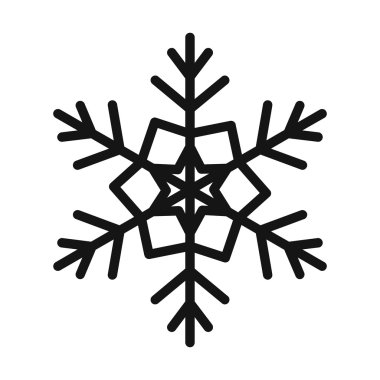 Kar tanesi simgesi basit tarzı