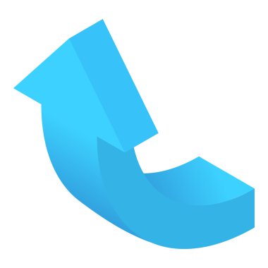 Yukarı ok simgesi, karikatür tarzı