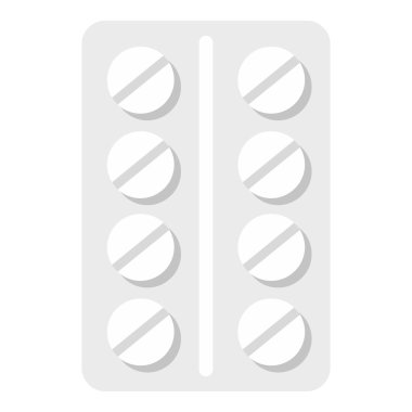 Hapları simgesi, düz stil paket