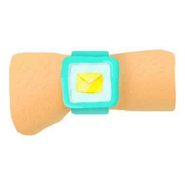 El ile akıllı izlemek ve ileti simgesi