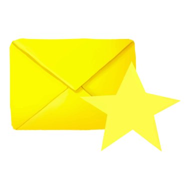 Sık kullanılanlar harf simgesi, çizgi film stili