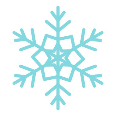 Kar tanesi simgesi, düz stil