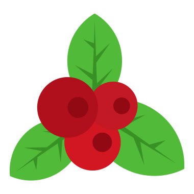 Frenk üzümü simgesi, düz stil