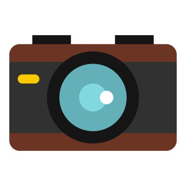 Kamera simgesi, düz stil