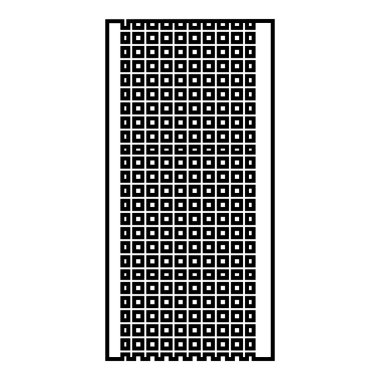 Dekoratif kılavuz simgesini, karikatür tarzı bina