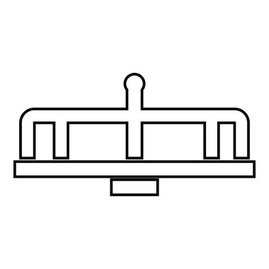 Salıncak simgesi, anahat stili