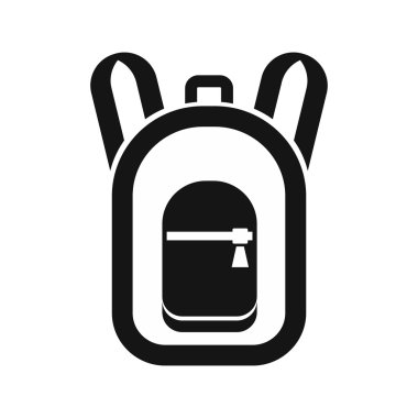 Basit tarzı sırt çantası simgesini
