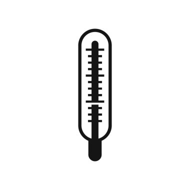 Tıbbi termometre simgesi, basit tarzı