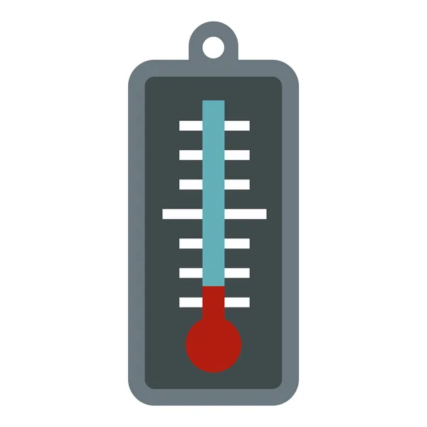 Thermometer icon, flat style — Stock Vector