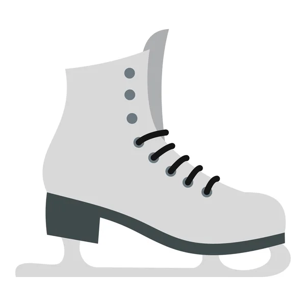 Icône de patins, style plat — Image vectorielle