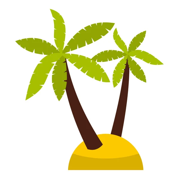 Icona della palma, stile piatto — Vettoriale Stock