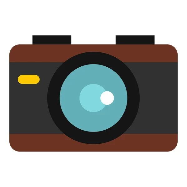 Camera-icoontje, vlakke stijl — Stockvector