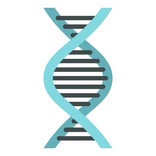 DNA icon, flat style — Stock Vector