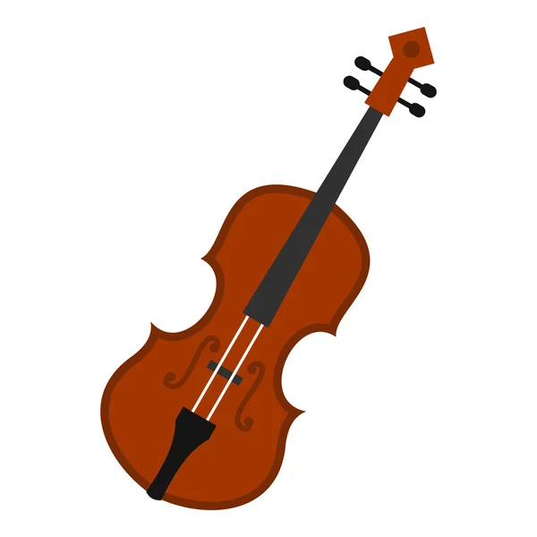 Cello ikon, platt stil — Stock vektor