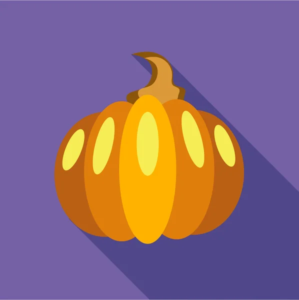 Thanksgiving pumpa ikon, platt stil — Stock vektor