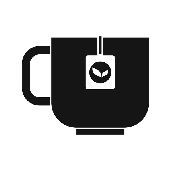 Icône tasse de thé, style simple — Image vectorielle