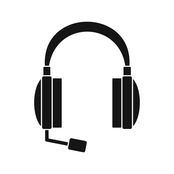 Ακουστικά εικονίδιο σε απλό στιλ — Διανυσματικό Αρχείο