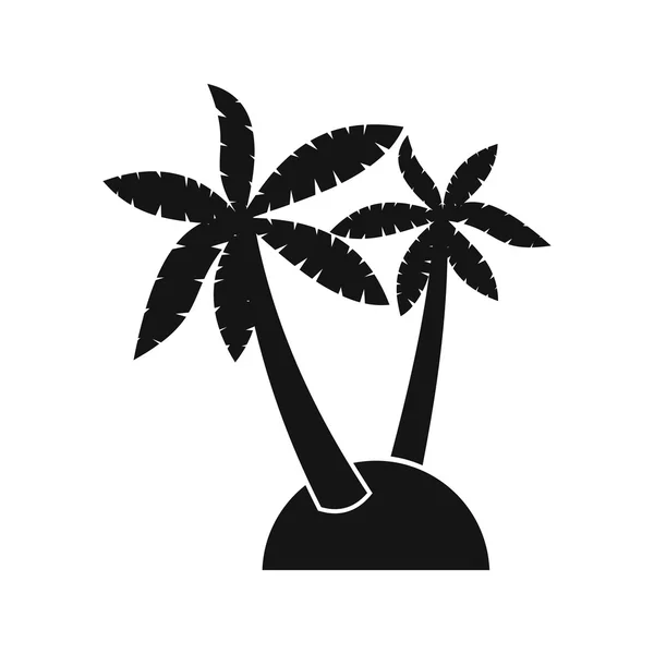 棕榈树图标，简单的样式 — 图库矢量图片