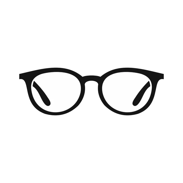 Ícone de óculos em estilo simples — Vetor de Stock