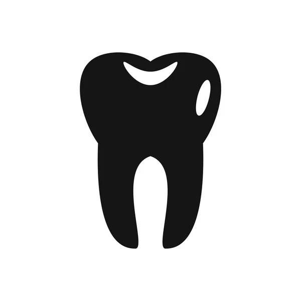 Icône de dent dans un style simple — Image vectorielle