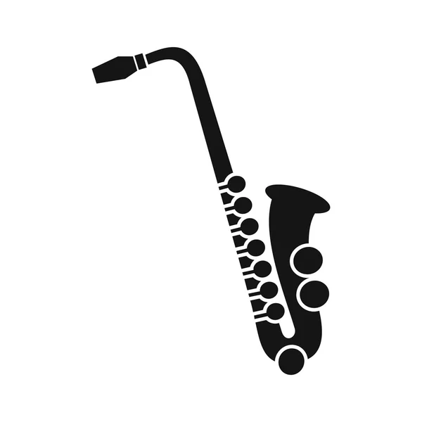 Icona sassofono in stile semplice — Vettoriale Stock