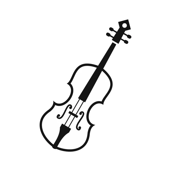 Icona per violoncello in stile semplice — Vettoriale Stock
