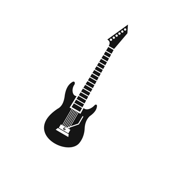 Icona della chitarra elettrica, stile semplice — Vettoriale Stock