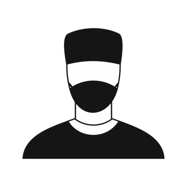 Doktor simgesi basit tarzı