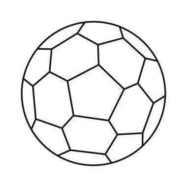 Futbol topu simgesi, dış hat biçimi