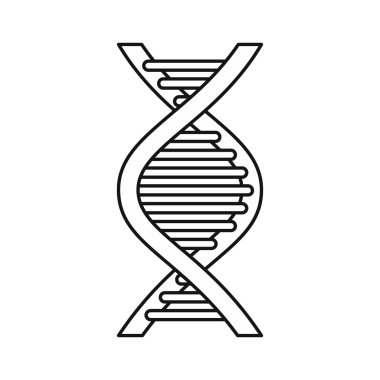 DNA iplikçik simgesi, anahat stili